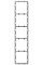 Рамка для вимикача на 5 секції Ajax Frame 5 seats for LightSwitch Vertical