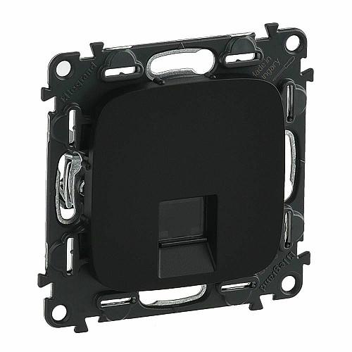 Розетка RJ45 Кат.5е UTP, Legrand Valena Allure, антрацит