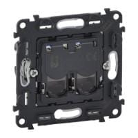 Розетка інформаційна 2ХRJ45 кат. 5e UTP Legrand Valena, IN*MATIC