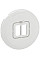Лицьова панель розетки Legrand 1xRJ45 6 для UTP/FTP/SFTP, Celiane, білий