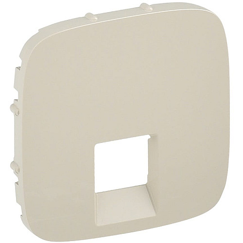 Лицевая панель двойной розетки RJ11/RJ45 Legrand Valena ALLURE, IN*MATIC, слоновая кость