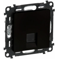 Розетка RJ45 кат. 5e UTP Legrand Valena Life, матовый черный