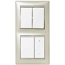 Перемикач 2-х клавішний Legrand Valena Classic, 10АХ, 250V, автоматичні клеми, білий