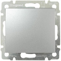 Вимикач Legrand Valena Classic, 10AX, 250V, автоматичні клеми, алюміній