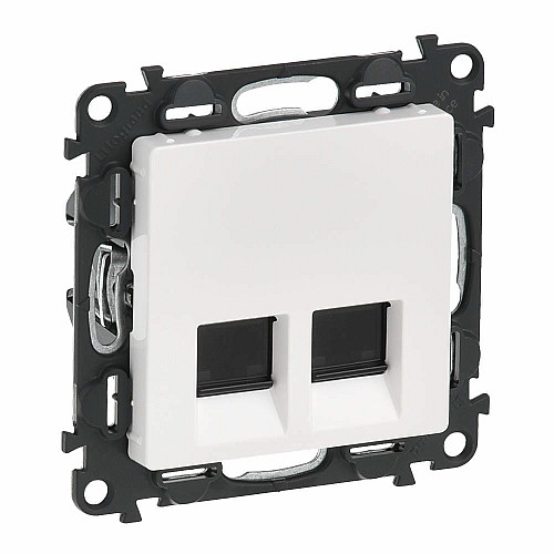 Розетка подвійна RJ45 кат. 5е UTP Legrand Valena LIFE, білий