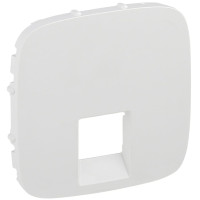 Лицьова панель подвійної розетки RJ11/RJ45 Legrand Valena ALLURE, IN*MATIC, білий