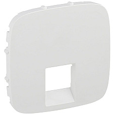 Лицьова панель подвійної розетки RJ11/RJ45 Legrand Valena ALLURE, IN*MATIC, білий