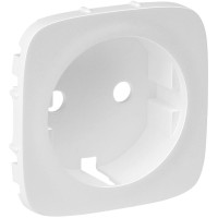 Лицевая панель розетки Schuko Legrand Valena ALLURE, INMATIC, белый