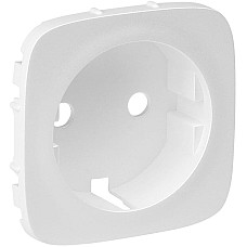 Лицьова панель розетки Schuko Legrand Valena ALLURE, INMATIC, білий