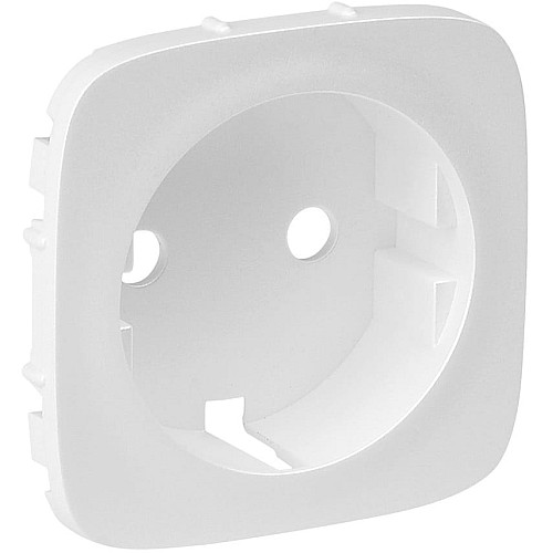 Лицьова панель розетки Schuko Legrand Valena ALLURE, INMATIC, білий