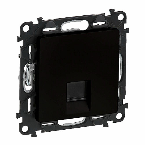Розетка RJ45 кат. 5e UTP Legrand Valena Life, матовий чорний