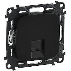 Розетка RJ45 Кат.5е UTP, Legrand Valena Allure, антрацит