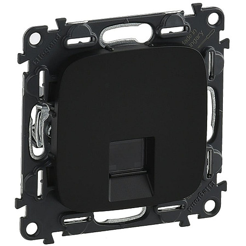 Розетка RJ45 Кат.5е UTP, Legrand Valena Allure, антрацит