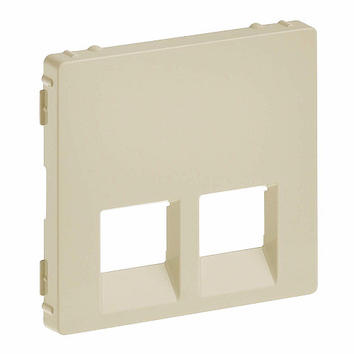Лицевая панель двойной розетки RJ11/RJ45 Legrand Valena LIFE, IN*MATIC, слоновая кость