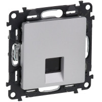Розетка RJ45 Кат.5е UTP Legrand Valena LIFE, алюминий