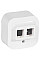 Адаптер Legrand 2хRJ45, Forix Quteo, белый