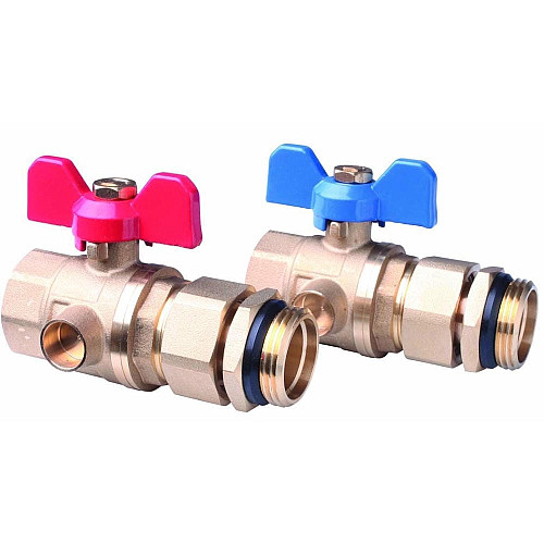 Комплект кульових кранів Danfoss FHF-BV, 1