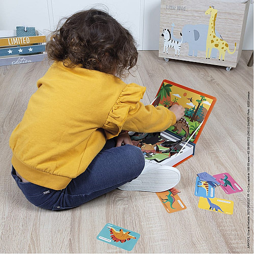 Магнітна книга Janod Динозаври 50ел