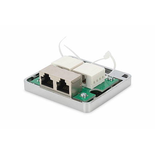 Настенная розетка DIGITUS CАТ 6A STP 2xRJ45, 8P8C, для наружной проводки