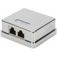 Настенная розетка DIGITUS CАТ 6A STP 2xRJ45, 8P8C, для наружной проводки