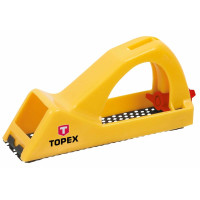 Рубанок ручной TOPEX, обдирной, пластик, 140мм