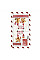 Подарочный набор полотенец в коробке ARDESTO Christmas Gingerbread 38х63см, 2шт, 100% хлопок, красный