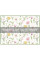 Килимок для сушіння посуду ARDESTO Spring flowers 38x51см, 100% поліестер, білий