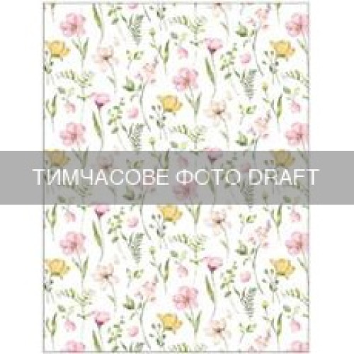 Рушник для кухні ARDESTO Spring flowers 50x68см, 100% бавовна, білий