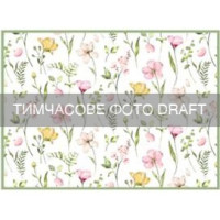 Килимок для сушіння посуду ARDESTO Spring flowers 38x51см, 100% поліестер, білий