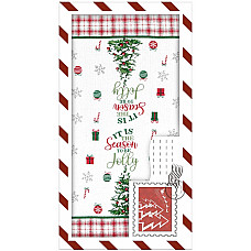 Подарунковий набір рушничків в коробці ARDESTO Christmas Tree 38х63см, 2шт, 100% бавовна, зелений