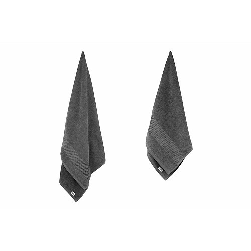Набір рушників махрових ARDESTO Lotus, 50х90см, 70х140см, 2шт, 100% бавовна, сірий темний
