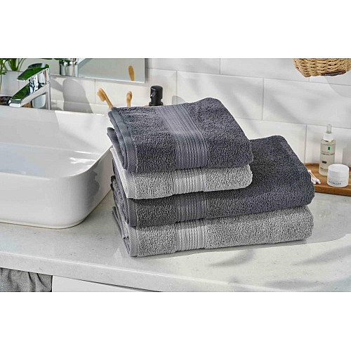 Рушник махровий ARDESTO SuperSoft 50х90см, 100% бавовна, сірий