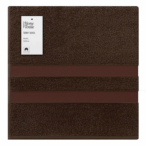 Рушник махровий ARDESTO Splendid 70х140см, 100% бавовна, коричневий