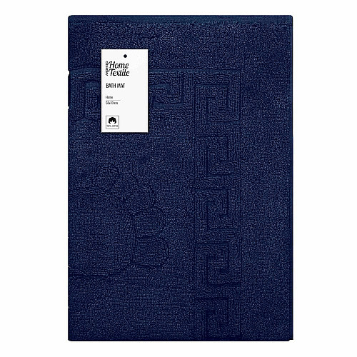 Коврик для ног махровый ARDESTO Home 50х70см, 100% хлопок, синий темный