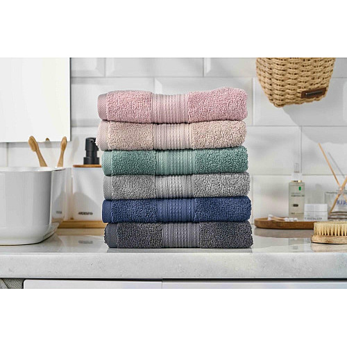 Рушник махровий ARDESTO SuperSoft 50х90см, 100% бавовна, сірий