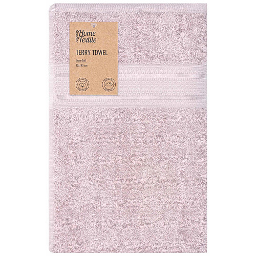 Полотенце махровое ARDESTO SuperSoft 70х140см, 100% хлопок, розовое