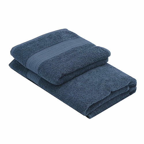 Рушник махровий ARDESTO SuperSoft 70х140см, 100% бавовна, синій