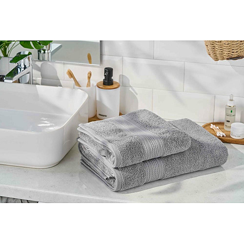 Полотенце махровое ARDESTO SuperSoft 70х140см, 100% хлопок, серый