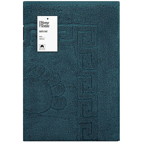 Коврик для ног махровый ARDESTO Home 50х70см, 100% хлопок, изумрудный
