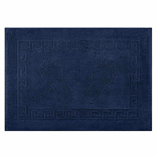 Коврик для ног махровый ARDESTO Home 50х70см, 100% хлопок, синий темный