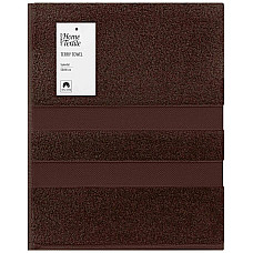 Рушник махровий ARDESTO Splendid 50х90см, 100% бавовна, коричневий