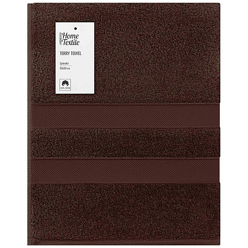 Рушник махровий ARDESTO Splendid 50х90см, 100% бавовна, коричневий