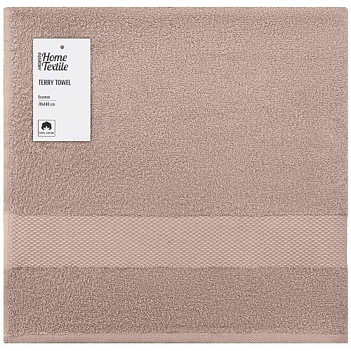 Рушник махровий ARDESTO Essence 70х140см, 100% бавовна, бежевий