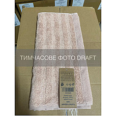 Рушник махровий ARDESTO Lines 30х50см, 100% бавовна, рожевий