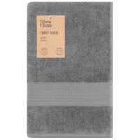 Рушник махровий ARDESTO SuperSoft 70х140см, 100% бавовна, сірий