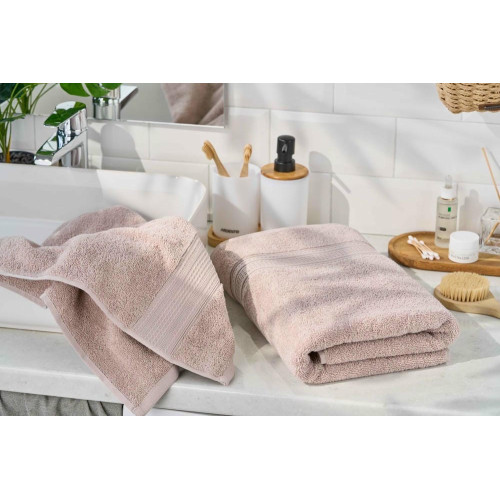 Рушник махровий ARDESTO SuperSoft 50х90см, 100% бавовна, бежевий