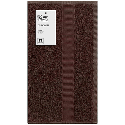 Рушник махровий ARDESTO Splendid 30х50см, 100% бавовна, коричневий