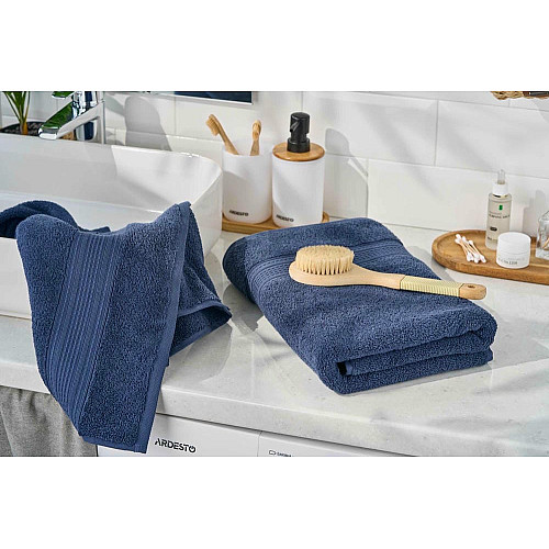 Рушник махровий ARDESTO SuperSoft 70х140см, 100% бавовна, синій
