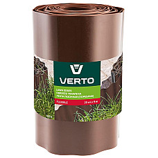 Стрічка газонна Verto, бордюрна, хвиляста, 20смх9м, коричневий