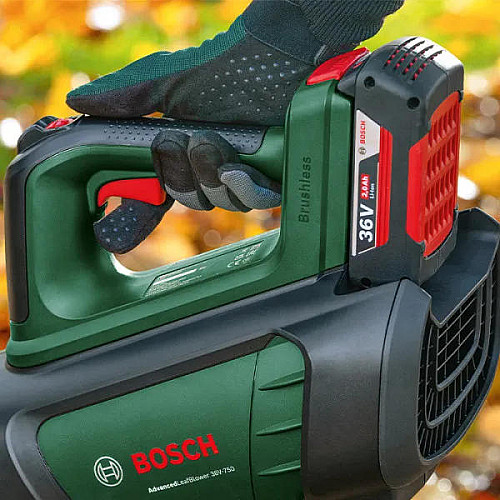 Повітродув садовий акумуляторний Bosch AdvancedLeafBlower 36V-750 200км/год 2.8кг без АКБ та ЗП